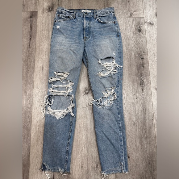 GRLFRND Karolina 100% Cotton Jeans in Guess Again - Picture 2 of 3